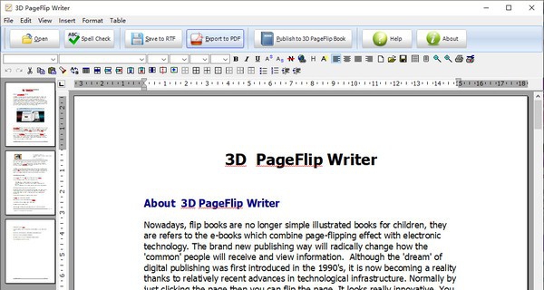 3DPageFlip Writer(文字处理工具) v1.5 3DPageFlip Writer(文字处理工具) v1.5
