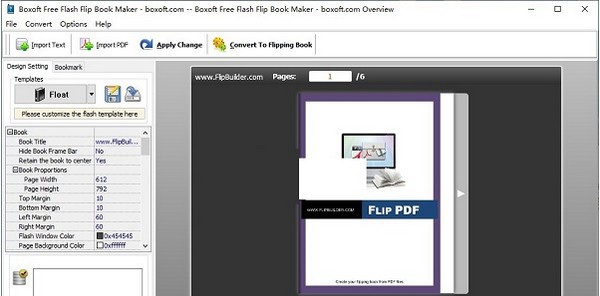Boxoft Free Flash Flip Book Maker(flash翻页书制作软件) v3.5 Boxoft Free Flash Flip Book Maker(flash翻页书制作软件) v3.5