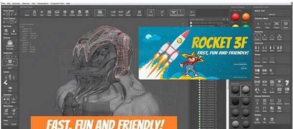 Rocket 3F(多边形建模软件) v1.14 Rocket 3F(多边形建模软件) v1.14
