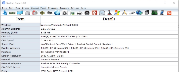 SystemSpec(系统检测) v3.14 SystemSpec(系统检测) v3.14