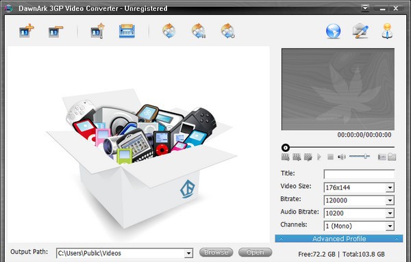 DawnArk 3GP Video Converter(3GP视频格式转换器) v1.3.22.0210 DawnArk 3GP Video Converter(3GP视频格式转换器) v1.3.22.0210