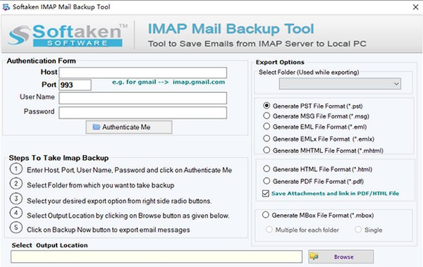 Softaken IMAP Mail Backup Tool(邮件备份工具) v1.5 Softaken IMAP Mail Backup Tool(邮件备份工具) v1.5