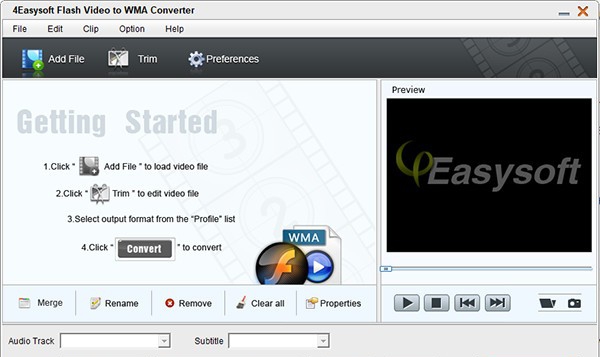 4Easysoft Flash Video to WMA Converter(音频提取工具) v7.09 4Easysoft Flash Video to WMA Converter(音频提取工具) v7.09