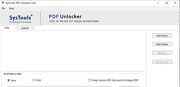 SysTools PDF Unlocker(密码解锁工具) v4.5