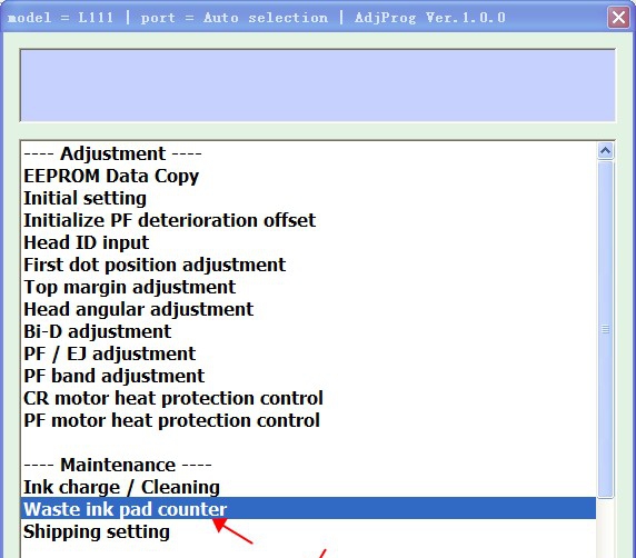 爱普生l313废墨清零软件 v1.10