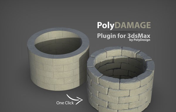 PolyDamage(3D max模型损坏和瑕疵效果插件) v1.07 PolyDamage(3D max模型损坏和瑕疵效果插件) v1.07