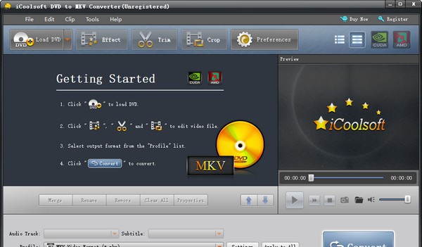 iCoolsoft DVD to MKV Converter(dvd视频转换工具) v5.0.12