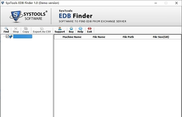 SysTools Exchange EDB Finder(文件查看工具) v1.4 SysTools Exchange EDB Finder(文件查看工具) v1.4