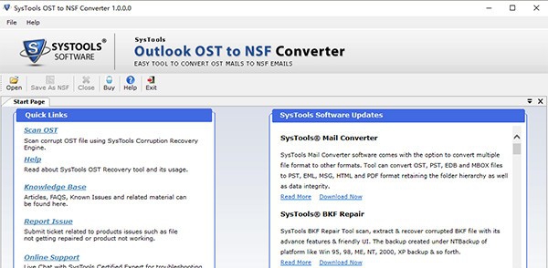 SysTools OST to NSF Converter(邮件格式转换工具) v1.6 SysTools OST to NSF Converter(邮件格式转换工具) v1.6