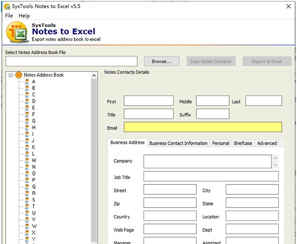 SysTools Notes to Excel Converter(文件格式转换工具) v5.9 SysTools Notes to Excel Converter(文件格式转换工具) v5.9