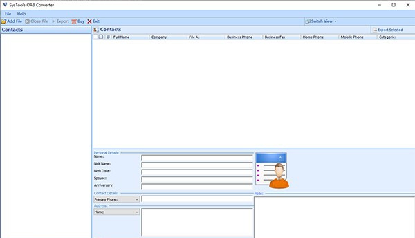 SysTools OAB Converter(文件格式转换工具) v3.4 SysTools OAB Converter(文件格式转换工具) v3.4