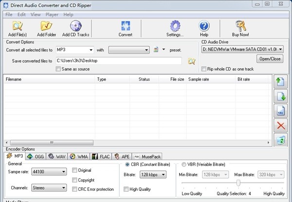 Direct Audio Converter and CD Ripper(音频转换工具) v3.0.12 Direct Audio Converter and CD Ripper(音频转换工具) v3.0.12