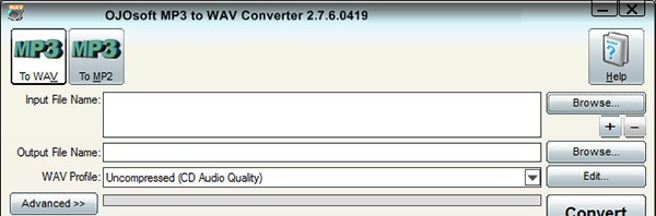 OJOsoft MP3 to WAV Converter(MP3音频文件转换工具) v2.7.6.0423