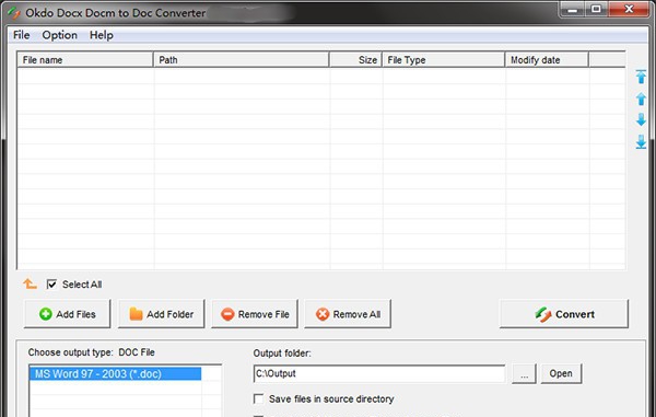 Okdo Docx Docm to Doc Converter(word文档转换工具) v5.11 Okdo Docx Docm to Doc Converter(word文档转换工具) v5.11