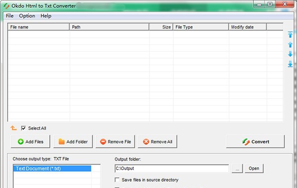 Okdo Html to Txt Converter(HTML文档转换软件) v5.11