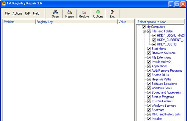 1st Registry Repair(注册表修复工具) v2.3 1st Registry Repair(注册表修复工具) v2.3