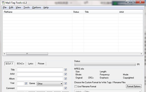 Mp3 Tag Tools(音频文件信息编辑工具) v1.2.016 Mp3 Tag Tools(音频文件信息编辑工具) v1.2.016