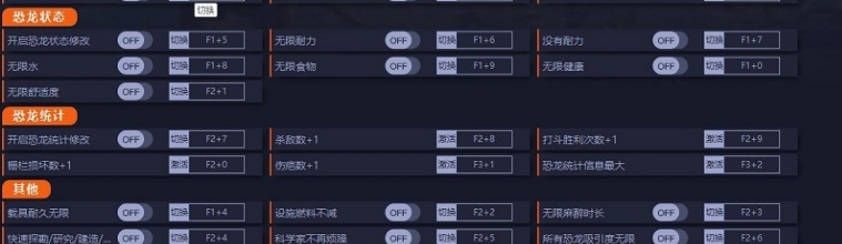 侏罗纪世界进化2二十一项修改器 v1.1.4.32260 侏罗纪世界进化2二十一项修改器 v1.1.4.32260