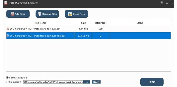 ThunderSoft PDF Watermark Remover(PDF水印处理软件) v3.5.12 ThunderSoft PDF Watermark Remover(PDF水印处理软件) v3.5.12