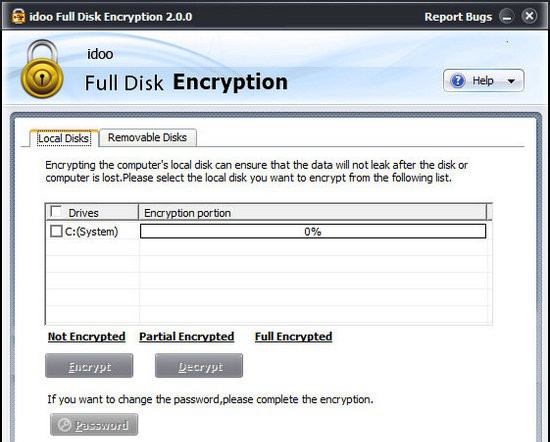 idoo Full Disk Encryption(硬盘加密软件) v2.0.5 idoo Full Disk Encryption(硬盘加密软件) v2.0.5