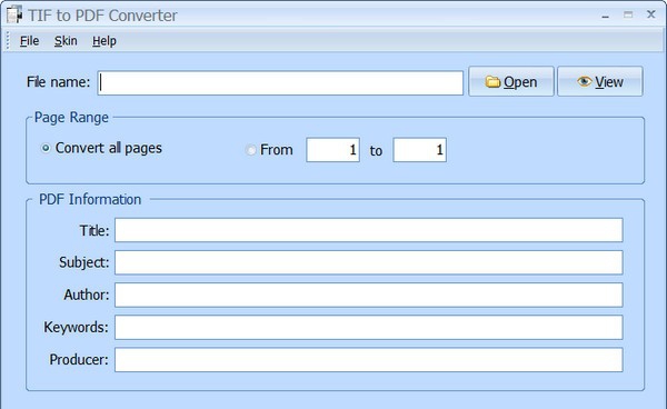 PDFArea TIF to PDF Converter(TIF转PDF转换器) v9.5 PDFArea TIF to PDF Converter(TIF转PDF转换器) v9.5