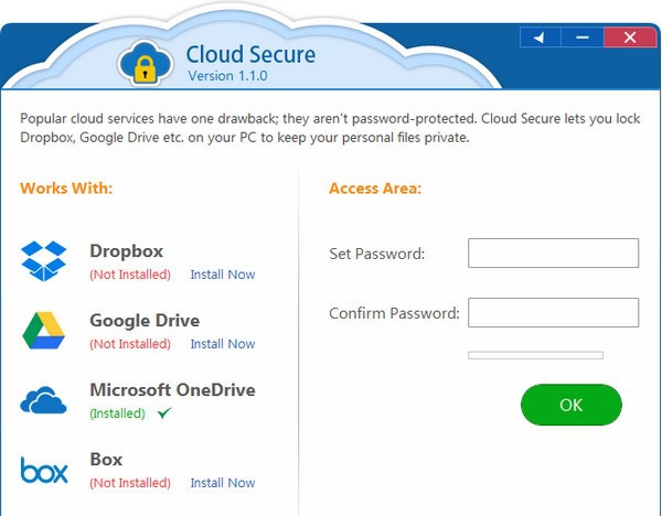 Cloud Secure(云文件夹加密软件) v1.1.3 Cloud Secure(云文件夹加密软件) v1.1.3