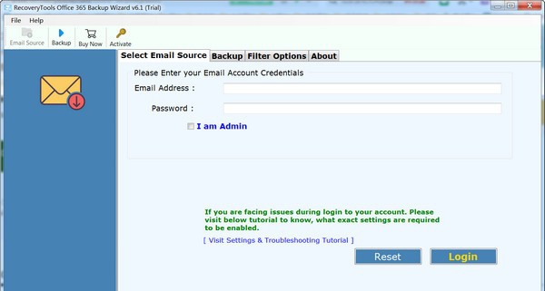 RecoveryTools Office 365 Backup Wizard(邮件迁移工具) v6.5 RecoveryTools Office 365 Backup Wizard(邮件迁移工具) v6.5