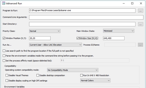 AdvancedRun特殊窗口化工具 v1.54 AdvancedRun特殊窗口化工具 v1.54