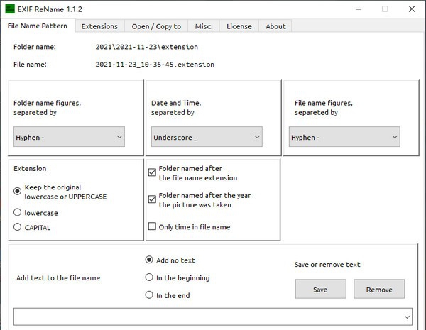 EXIF ReName(照片重命名软件) v1.1.8