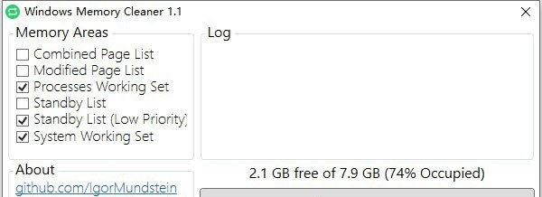 Windows Memory Cleaner(内存清理工具) v1.1.5 Windows Memory Cleaner(内存清理工具) v1.1.5