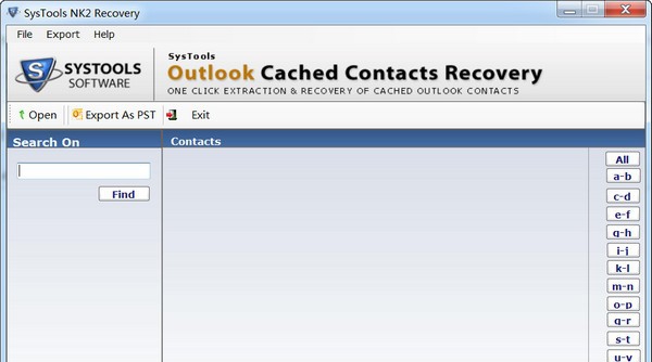 SysTools Outlook Cached Contacts Recovery(邮箱处理工具) v1.5 SysTools Outlook Cached Contacts Recovery(邮箱处理工具) v1.5