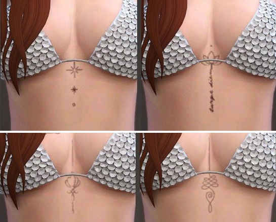 模拟人生4美丽胸间纹身MOD v1.5 模拟人生4美丽胸间纹身MOD v1.5
