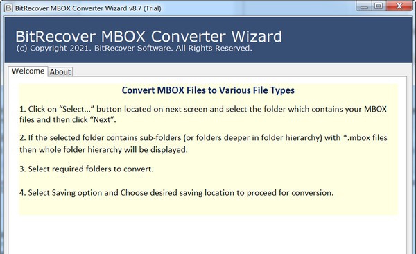 BitRecover MBOX Converter Wizard(MBOX邮件转换工具) v8.7.5 BitRecover MBOX Converter Wizard(MBOX邮件转换工具) v8.7.5