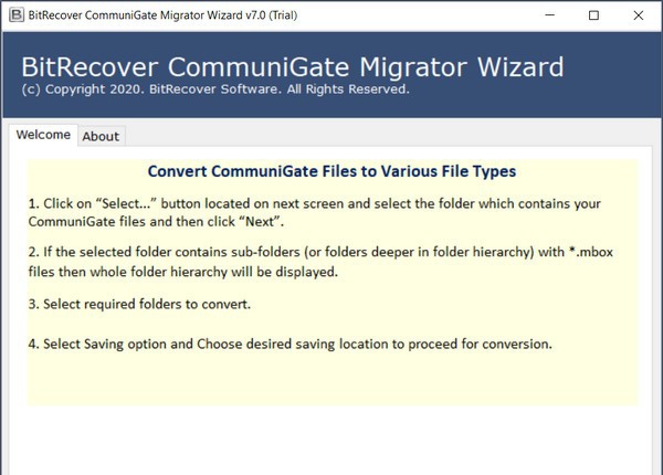 BitRecover CommuniGate Migrator Wizard(邮件迁移工具) v7.8.4 BitRecover CommuniGate Migrator Wizard(邮件迁移工具) v7.8.4