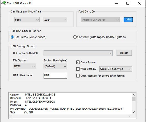 Car USB Play(USB设备配置工具) v3.6 Car USB Play(USB设备配置工具) v3.6
