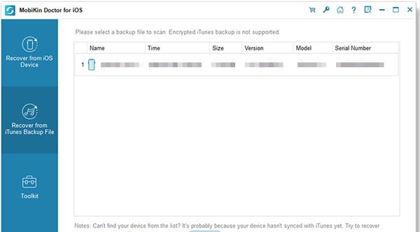 MobiKin Doctor for iOS(IOS数据恢复工具) v2.3.7 MobiKin Doctor for iOS(IOS数据恢复工具) v2.3.7