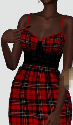 模拟人生4女性吊带网格花边连衣裙MOD v1.4