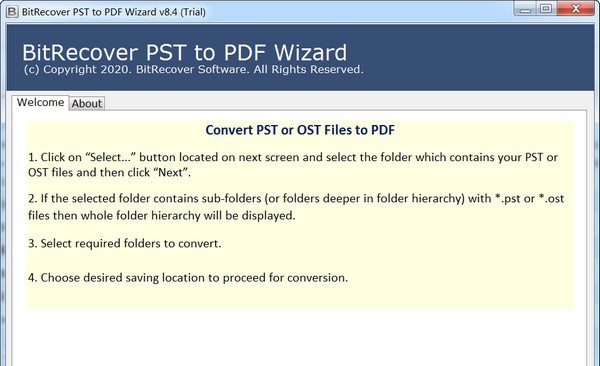 BitRecover PST to PDF Wizard(PST转PDF转换工具) v8.4.5