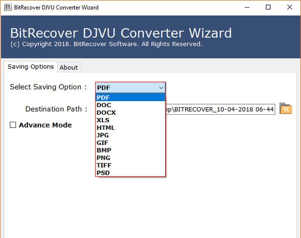 BitRecover DjVu Converter Wizard(DjVu文件转换器) v3.3.5 BitRecover DjVu Converter Wizard(DjVu文件转换器) v3.3.5