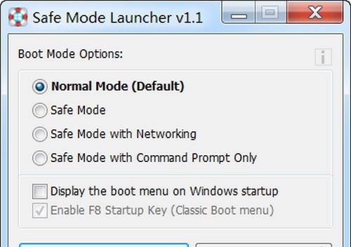 Safe Mode Launcher(安全模式启动器) v1.6 Safe Mode Launcher(安全模式启动器) v1.6