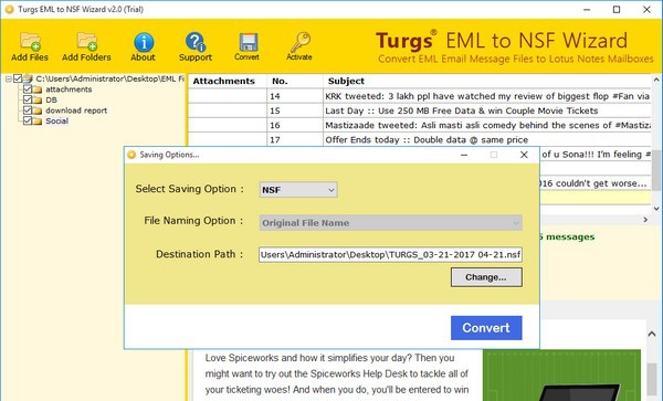 Turgs EML to NSF Wizard(EML到NSF转换工具) v2.1.5 Turgs EML to NSF Wizard(EML到NSF转换工具) v2.1.5