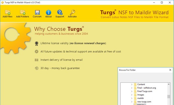 Turgs NSF to Maildir Wizard(NSF转Maildir转换工具) v2.0.5 Turgs NSF to Maildir Wizard(NSF转Maildir转换工具) v2.0.5