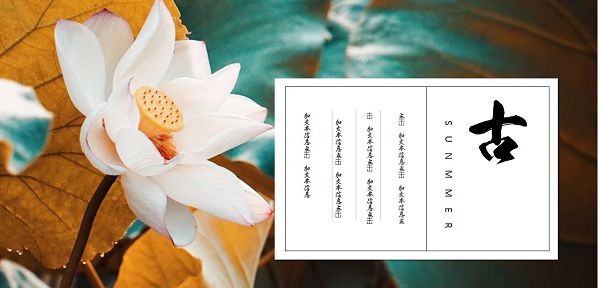 古韵荷花背景PPT模板 v2.94 古韵荷花背景PPT模板 v2.94