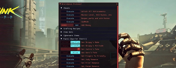 赛博朋克2077超梦协议修改器 v1.10 赛博朋克2077超梦协议修改器 v1.10