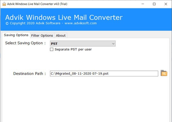 Advik windows live mail converter(邮件转换工具) v4.5 Advik windows live mail converter(邮件转换工具) v4.5