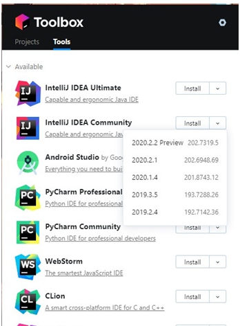 JetBrains ToolBox v1.24.11955 JetBrains ToolBox v1.24.11955