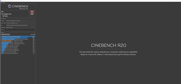 cinebench r20 v20.067 cinebench r20 v20.067