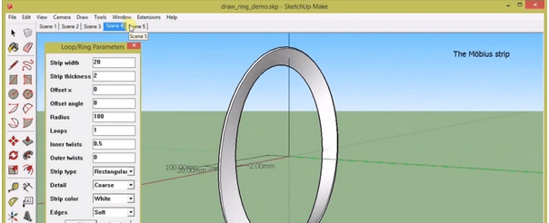 DrawRing莫比乌斯环制作插件 v1.7 DrawRing莫比乌斯环制作插件 v1.7