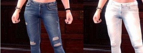 怪物猎人世界冰原女性角色凸显腿形牛仔裤MOD v3.36