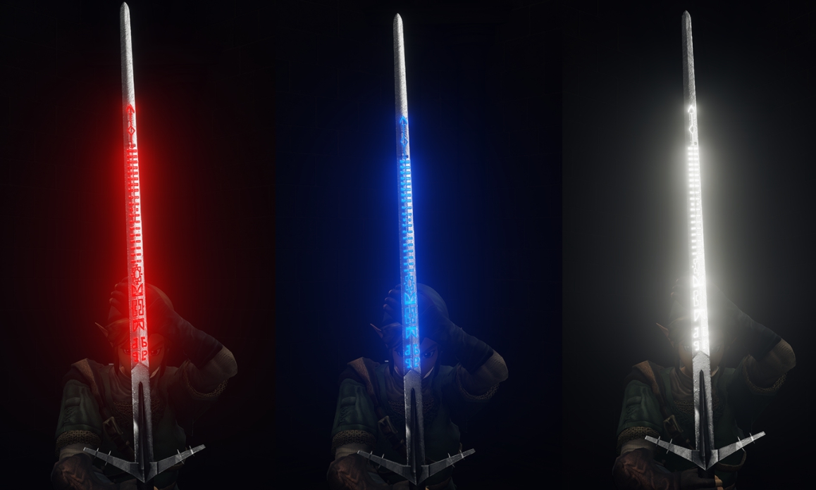 艾尔登法环巫师3发光版湖之仙女大剑MOD v1.80